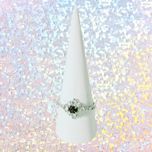 BP Original Collection Lab Created Black Fire Opal Ring (Size 11) - Picture 2 of 7